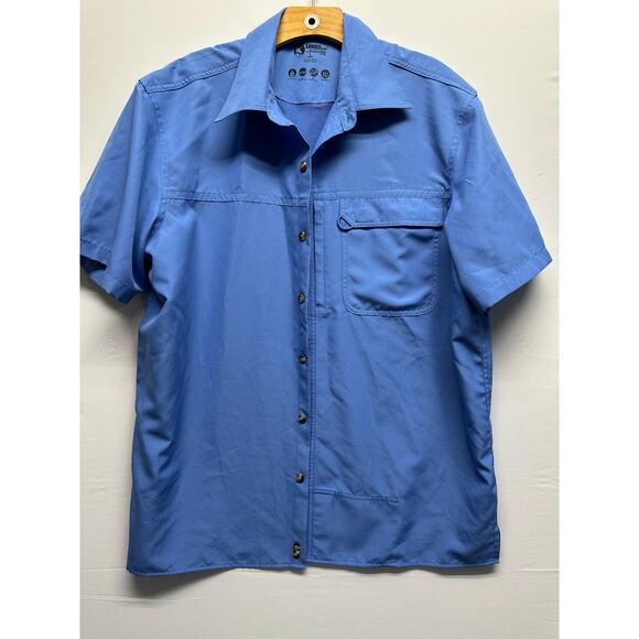 Gander Mountain Men Tech UV 30+ Men Fishing Hiking Shirt L - Picture 1 of 9
